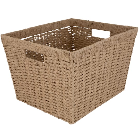 Simplify Small Dutch Weave Storage Basket | 12" x 10" x 8" | Michaels®